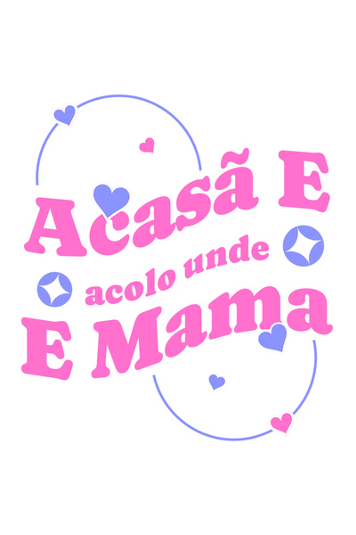 StoryGift Romania Sticker Autocolant 70CM Adeziv Acasa E Acolo Unde E Mama fa...