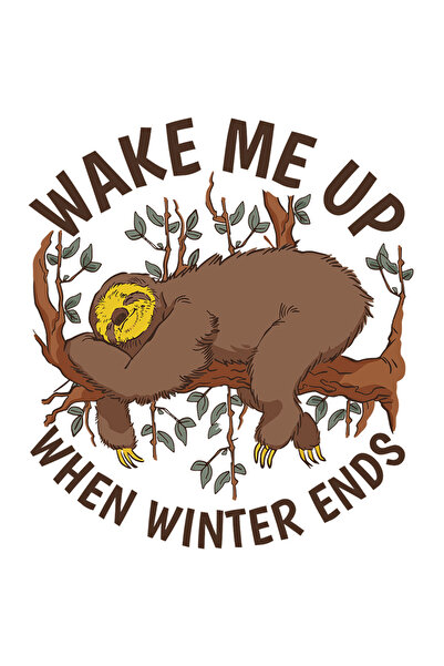 StoryGift Romania Sticker Autocolant 70CM Cu Animal Lenes Dormind Pe O Creang...