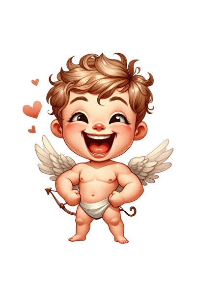 StoryGift Romania Sticker Autocolant 70CM cu un bebelus Cupidon care rade, il...