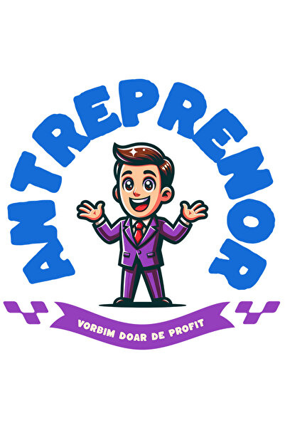 StoryGift Romania Sticker Cu Animate Barbat In Costum Mov Cu Cravara Rosie Ve...