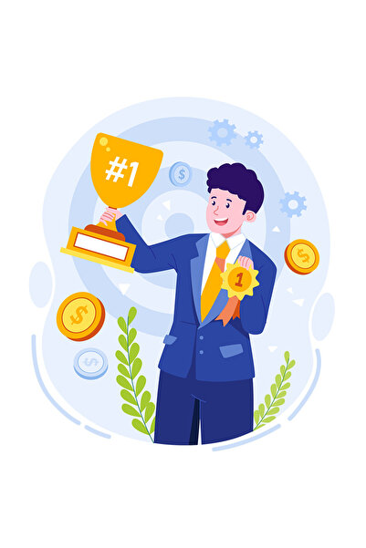 StoryGift Romania Sticker Autocolant 70CM Cu Trofeu, Tinta, Panglica, Busines...