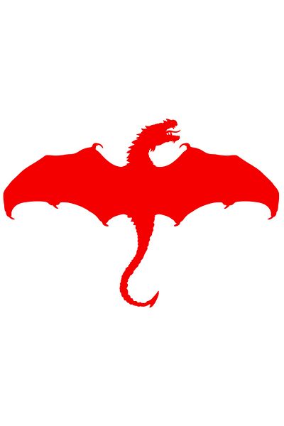 StoryGift Romania Sticker Adeziv 90CM Exterior cu un dragon furios care zboara , Vinyl Rosu, 90 cm