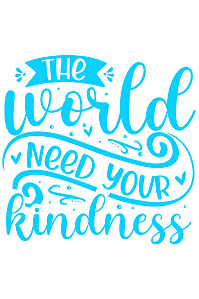 StoryGift Romania Sticker Exterior cu textul "The world need your kindness" -...