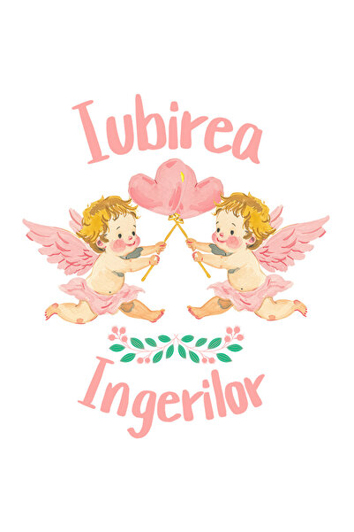 StoryGift Romania Sticker Adeziv 90CM cu Copii Cu Aripi Zburatori Baloane ini...