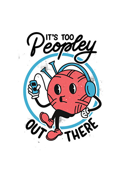 StoryGift Romania Sticker Autocolant 70CM It's too peopley out there, cu Marg...