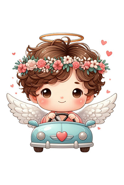 StoryGift Romania Sticker Autocolant 70CM cu un bebelus care conduce o masinu...