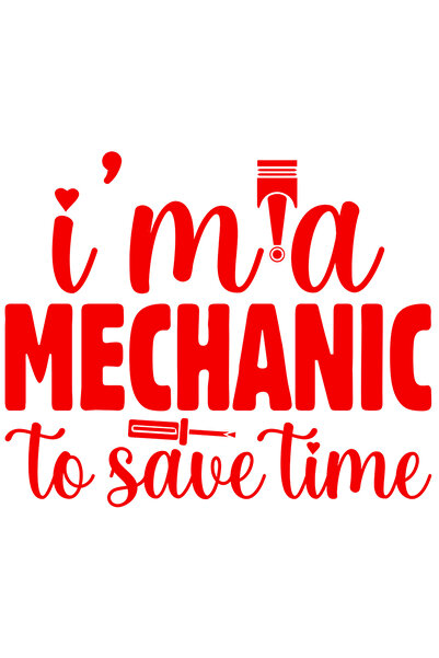 StoryGift Romania Sticker Adeziv 90CM Exterior cu mesajul "Sunt mecanic pentr...