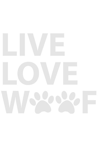 StoryGift Romania Sticker Adeziv 90CM Exterior pentru iubitorii de caini cu mesajul in engleza "Live, love, woof