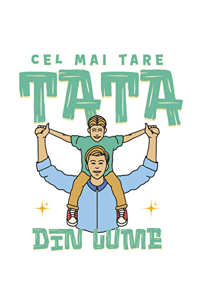 StoryGift Romania Sticker Adeziv 90CM cu Tata Si Fiice Canapea Copii Text Petrecere Surpriza Pentru tata, Dragos