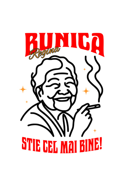 StoryGift Romania Sticker Adeziv 90CM Adeziv Femeie Vesela Cu Tigara Text Hai...