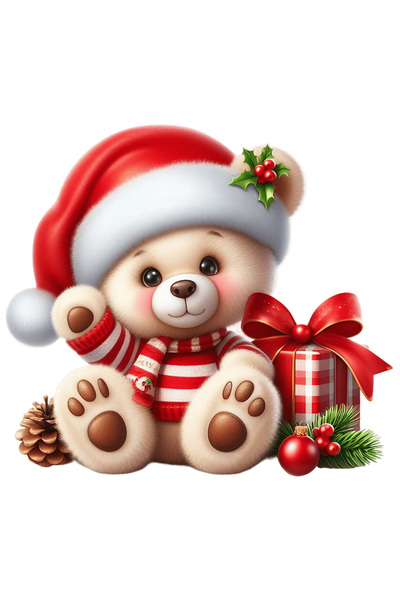 StoryGift Romania Sticker Adeziv 90CM cu un ursulet de plus care face cu mana...