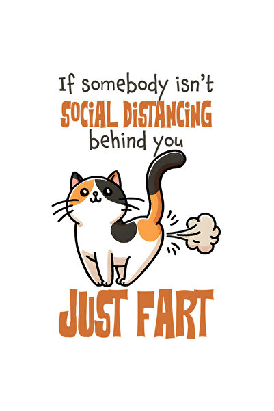 StoryGift Romania Sticker Autocolant 70CM cu pisica cu mesajul "If somebody i...