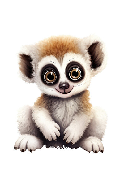 StoryGift Romania Sticker Eticheta 40CM cu un animalut vesel, curiozitate, il...