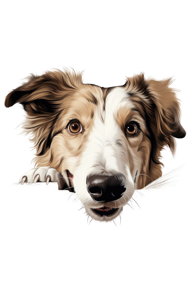 StoryGift Romania Sticker Autocolant 70CM cu un catel curios, ilustratie, mar...