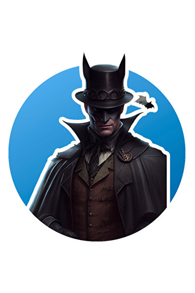 StoryGift Romania Sticker Eticheta 50CM Cu Personaj, Batman, Victorian, Costu...