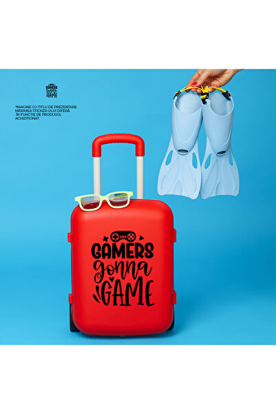 StoryGift Romania Sticker Eticheta 50CM Exterior cu inimioara si controller pentru jucatorii care se joaca destu