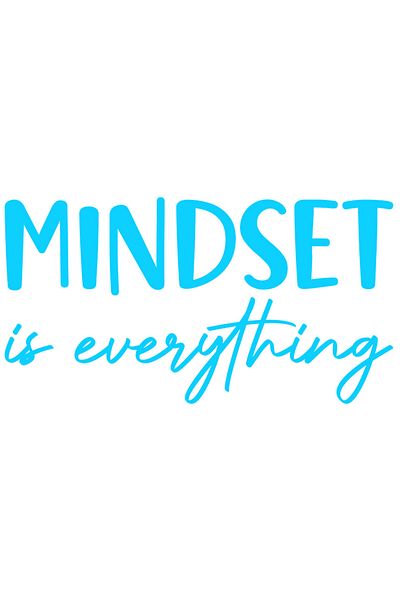 StoryGift Romania Sticker Exterior cu mesaj motivational "Mindset is everything" - modul de gandire este tot