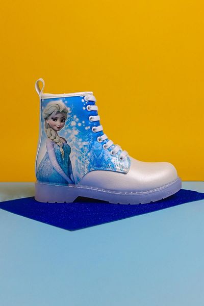 Limoya Fida Cartoon Character Printed Lace-Up Lighted Children's Boots