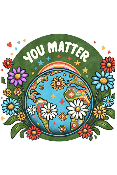 StoryGift Romania Sticker Autocolant 70CM cu mesajul "You matter", stilul hip...