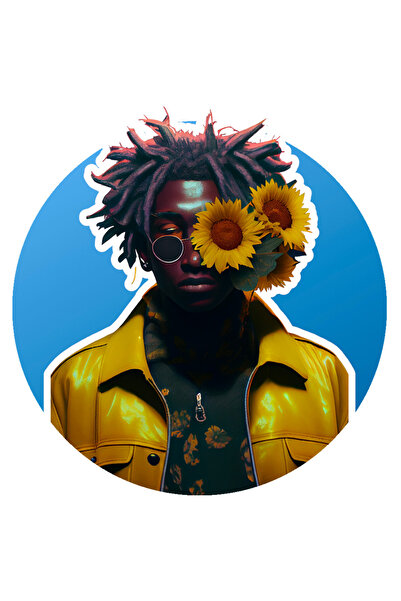 StoryGift Romania Sticker Adeziv 90CM Cu Portet, Ochelari, Floarea Soarelui, ...