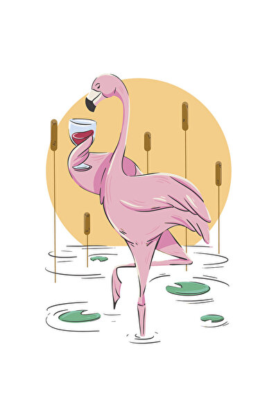 StoryGift Romania Sticker Adeziv 90CM Personalizata Flamingo, Vin, Soare, Apa...