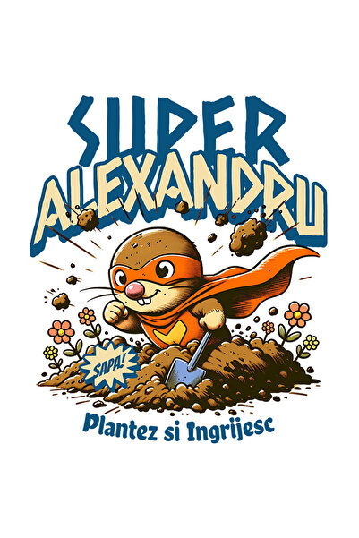 StoryGift Romania Sticker Autocolant 70CM cu Cartita Cu masca Si pelerina Ros...