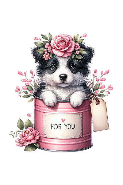 StoryGift Romania Sticker Autocolant 70CM cu un catelus vesel care iese dintr...