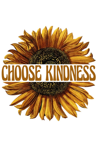 StoryGift Romania Sticker Cu Mesajul "choose Kindness", Ilustratie, Plante, F...