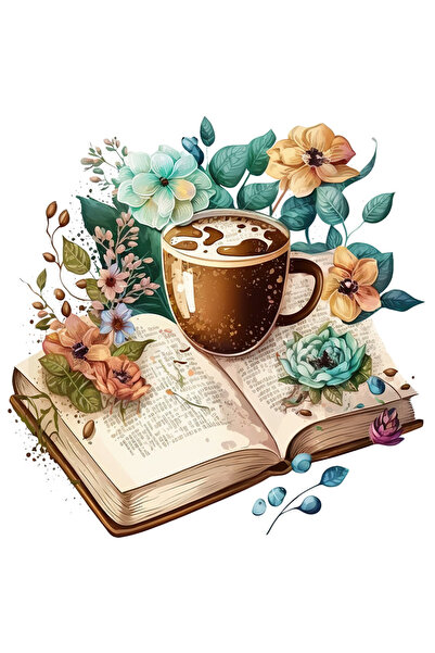 StoryGift Romania Sticker Eticheta 50CM cu o carte deschisa pe care este pusa...