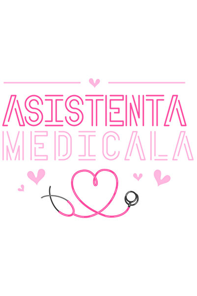 StoryGift Romania Sticker Eticheta 50CM Adeziv Asisitenta medicala doctor med...