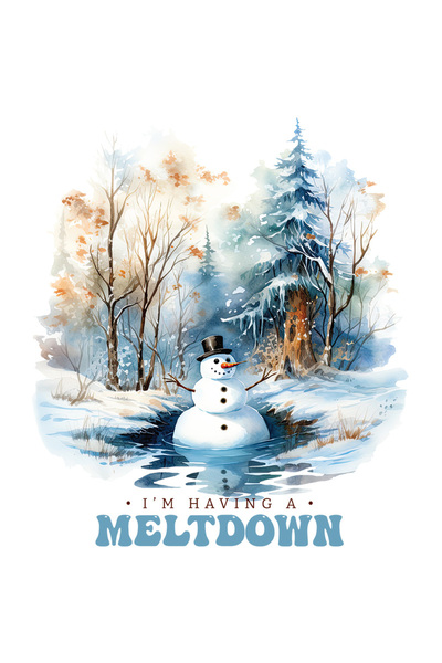 StoryGift Romania Sticker Autocolant 70CM cu un om de zapada cu mesajul "I'm ...