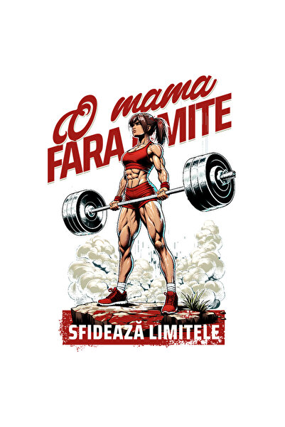 StoryGift Romania Sticker Adeziv 90CM Adeziv Mama fara limite ridicand greuta...
