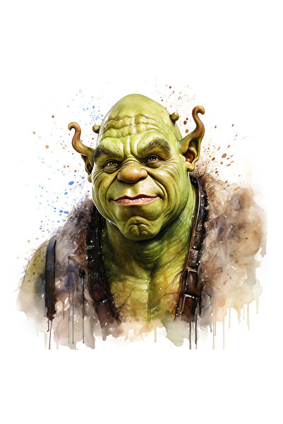 StoryGift Romania Sticker Eticheta 40CM Cu Shrek, Portret, Capcaun, Personaj,...