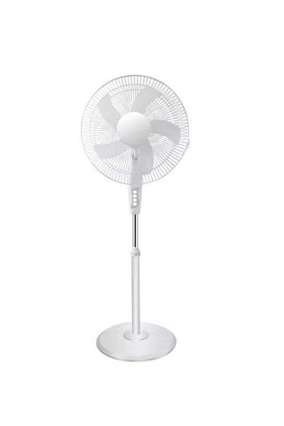 REFURA 4 Speed 16 inches Pedestal Stand Fan White 70W RE-703
