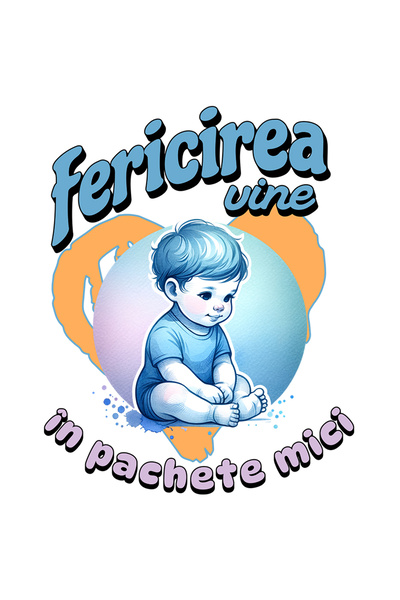 StoryGift Romania Sticker Autocolant 70CM Adeziv Fericirea vine în pachete mi...