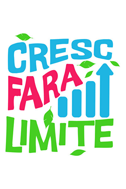 StoryGift Romania Sticker Autocolant 70CM cu Sageata Pozitiva Text Cresc Fara...