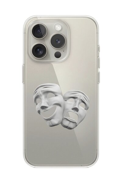 Dali Design حافظة شفافة متوافقة مع هاتف iPhone 14 Pro Max بتصميم جمالي للوجه 7