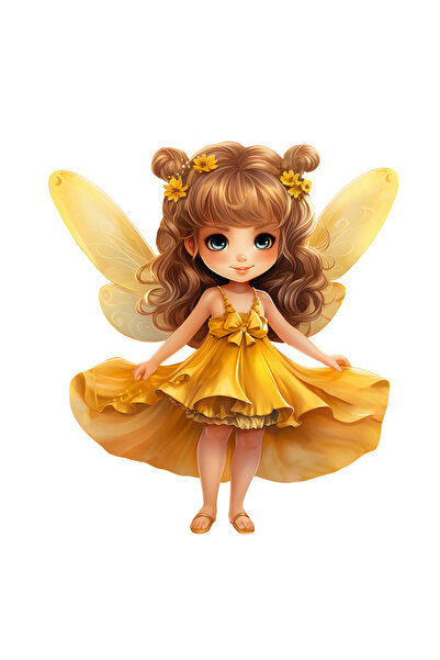 StoryGift Romania Sticker Adeziv 90CM cu o fetita dragalasa cu aripi de zana,...