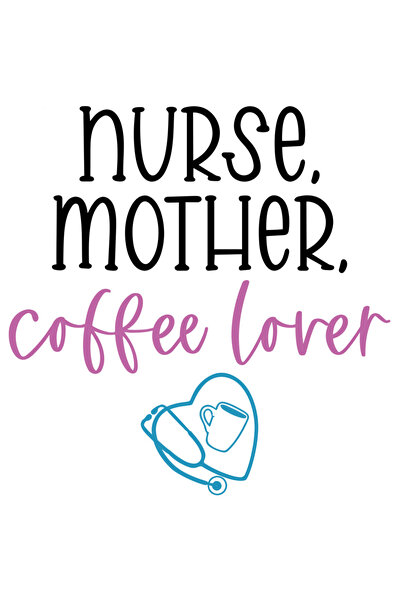 StoryGift Romania Sticker Eticheta 50CM Cu Text Nurse, Mother, Coffee Lover, ...