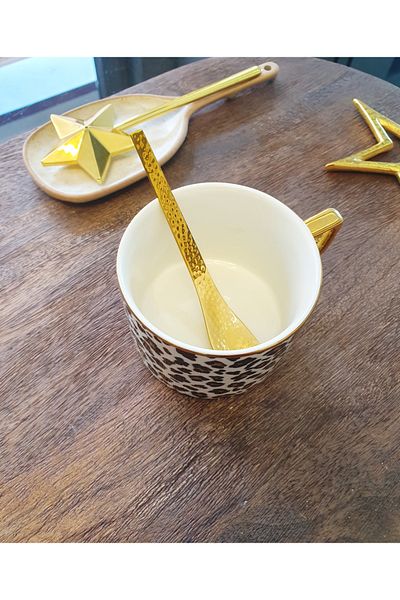 LOVYCO Tattoo Ice Cream Coffee, Tea Presentation Spoon 1 Piece 12.5 cm