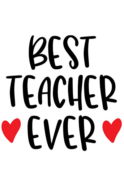 StoryGift Romania Sticker Adeziv 90CM Cu Text In Engleza Best Teacher Ever, C...