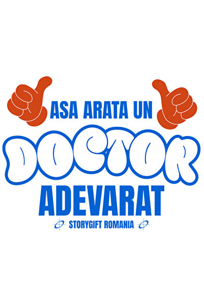 StoryGift Romania Sticker Adeziv 90CM cu Maini Stil Mickei Mouse Iubitorii Medicina Text Asa Arata Un Doctor Ade