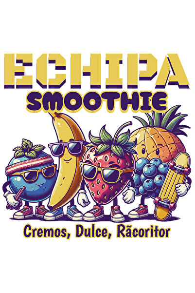 StoryGift Romania Sticker Eticheta 40CM Adeziv Echipa Smoothie_ cremos, dulce...