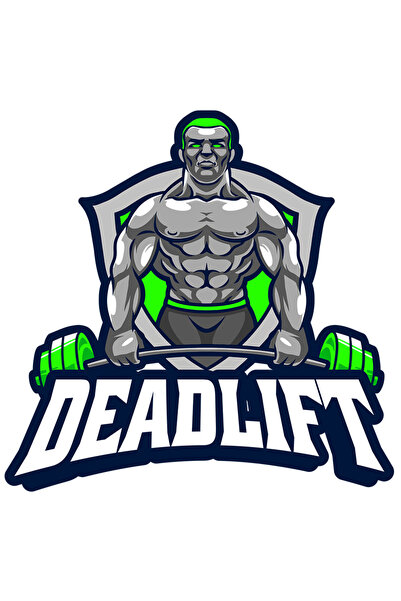 StoryGift Romania Sticker Autocolant 70CM Cu Mesaj Deadlift, Emblema, Barbat,...