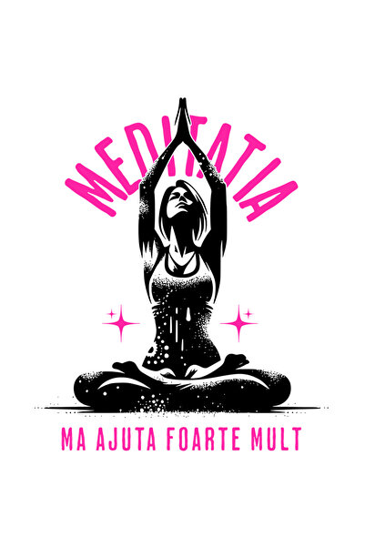 StoryGift Romania Sticker Adeziv 90CM cu Silueat Femeie pozitie Yoga Relaxare...