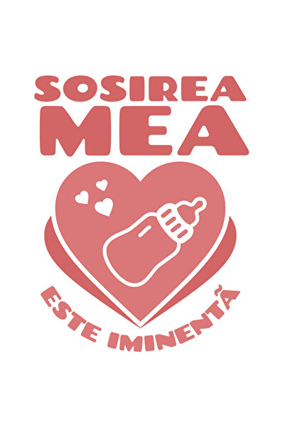 StoryGift Romania Sticker Eticheta 50CM Adeziv Sosirea mea este iminenta, nou...