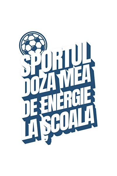 StoryGift Romania Sticker Autocolant 70CM Adeziv Sportul_ Doza mea de energie...