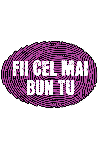 StoryGift Romania Sticker Adeziv 90CM Adeziv Citat motivational Fii cel mai b...