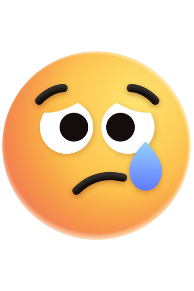 StoryGift Romania Sticker Autocolant 70CM Cu Emoticon, Emoji, Trist, Lacrima,...