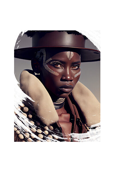 StoryGift Romania Sticker Autocolant 70CM Cu Portret Fata Cu Palarie De Piele...